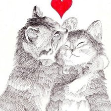 Схема вышивки «Котейки»