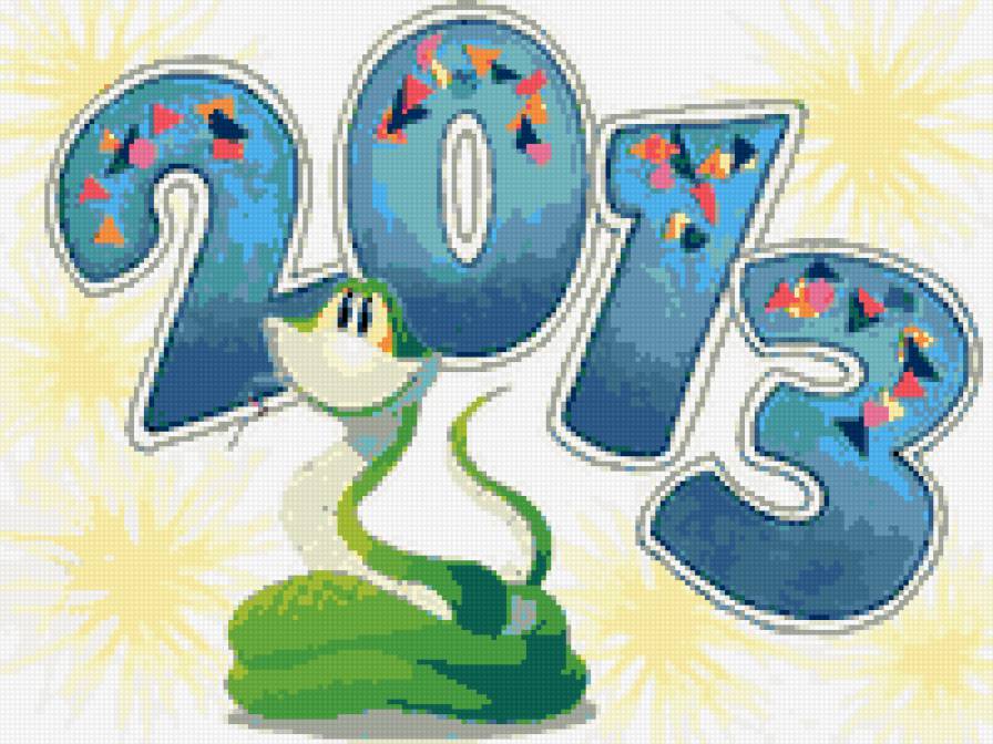 Год змеи 2013 - новый год, праздник, змея - предпросмотр