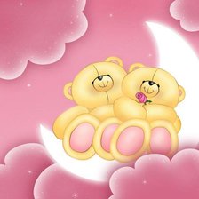 Схема вышивки «медвежата»