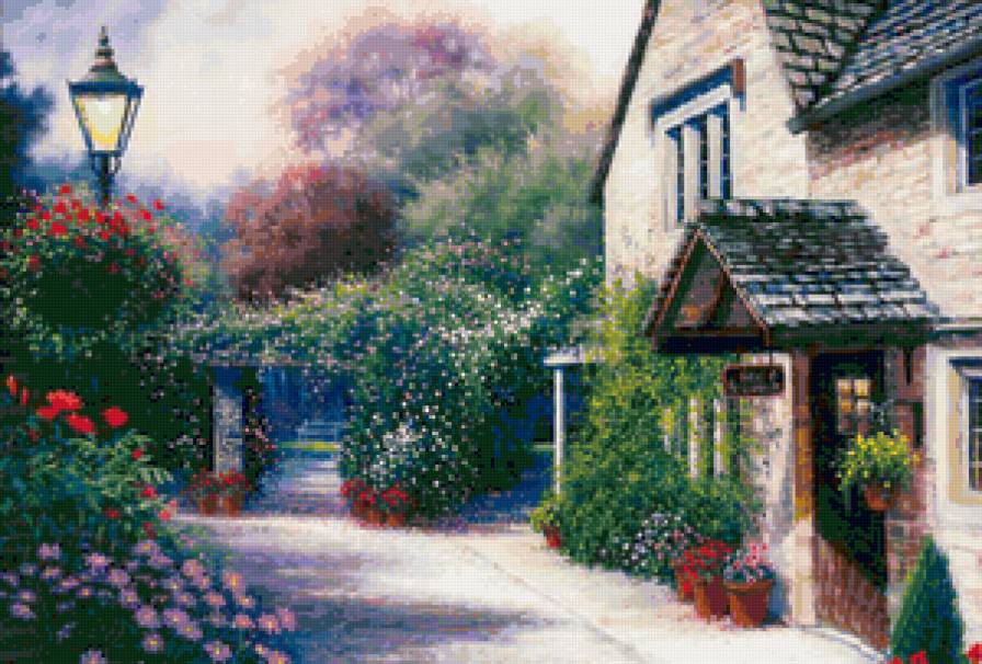 Уютныйдворик - дворик, деревня, дом - предпросмотр