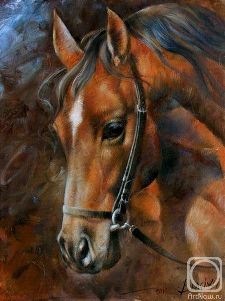 Рыжий жеребец - лошадь - оригинал