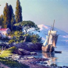 Схема вышивки «Пейзаж»