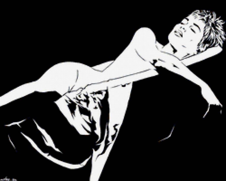 девушка - .девушка, черно - белая - предпросмотр