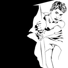 Схема вышивки «девушка»