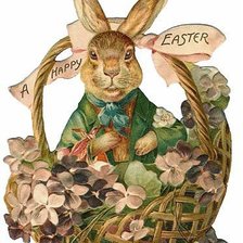 Схема вышивки «Пасхальный кролик»