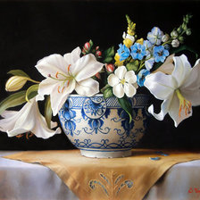 Схема вышивки «гжель»