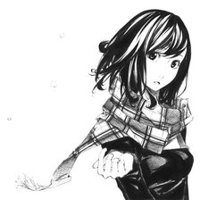 Схема вышивки «девушка с шарфом»