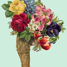 Схема вышивки «Цветы»