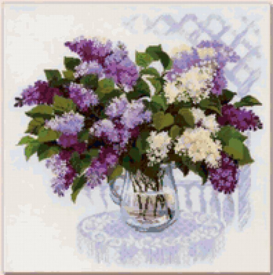 букет сирени - цветы..., весна - предпросмотр