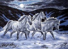 Схема вышивки «Лунная ночь»