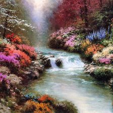 Схема вышивки «река»