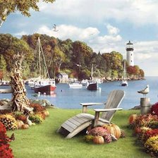 Схема вышивки «Маяк»