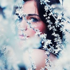 Схема вышивки «Девушка»