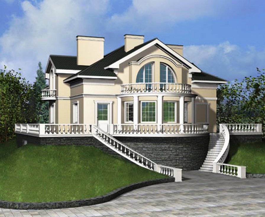 №168707 - особняк, дом, домик, коттедж, дворец - оригинал