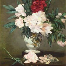 Схема вышивки «Пионы. Эдуард Моне»