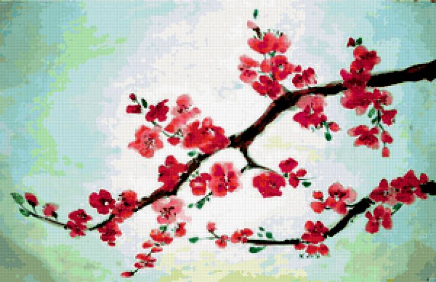 ЦВЕТУЩАЯ САКУРА - цветы.сакура - предпросмотр