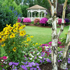 Схема вышивки «Беседка»