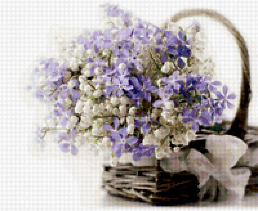 сирень и ландыши - цветы - предпросмотр