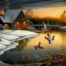 Схема вышивки «утки»