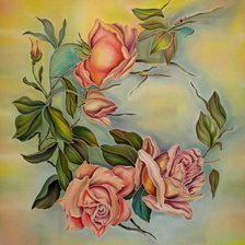 Схема вышивки «розы»