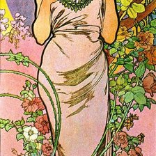 Схема вышивки «девушка»