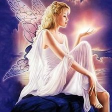 Схема вышивки «ангел»