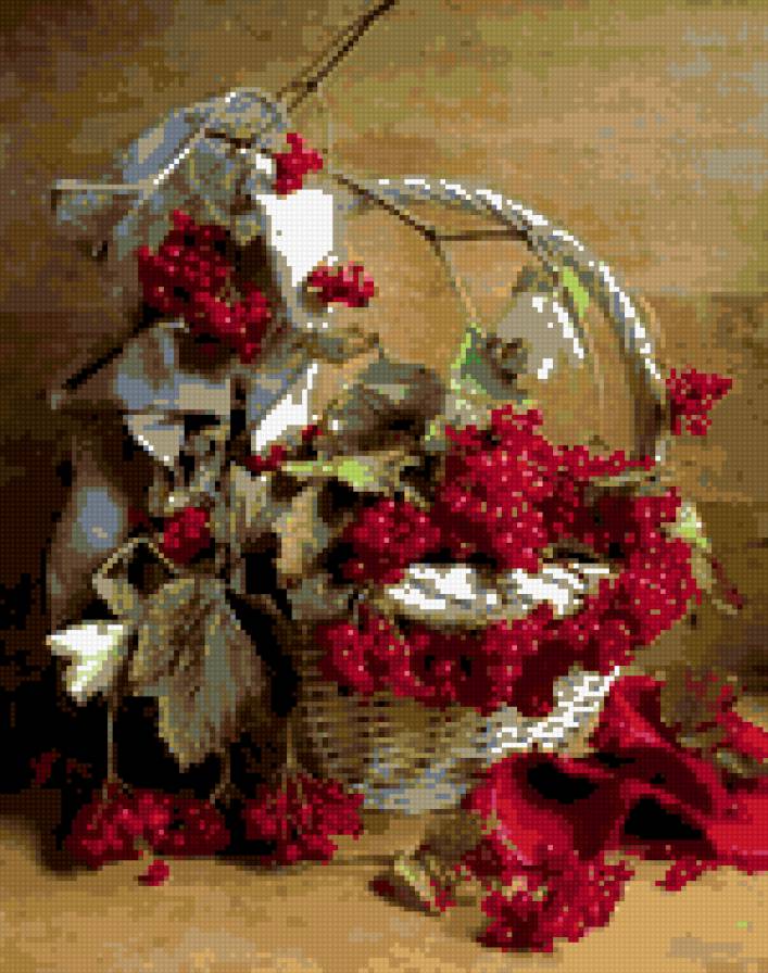 Калина красная - калина, натюрморт - предпросмотр