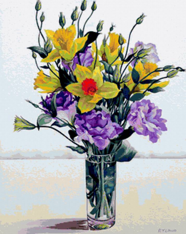 Серия "Букет" - букет, цветы, нарциссы - предпросмотр