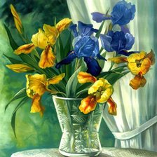 Схема вышивки «Ирисы»