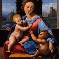 Схема вышивки «мадонна»