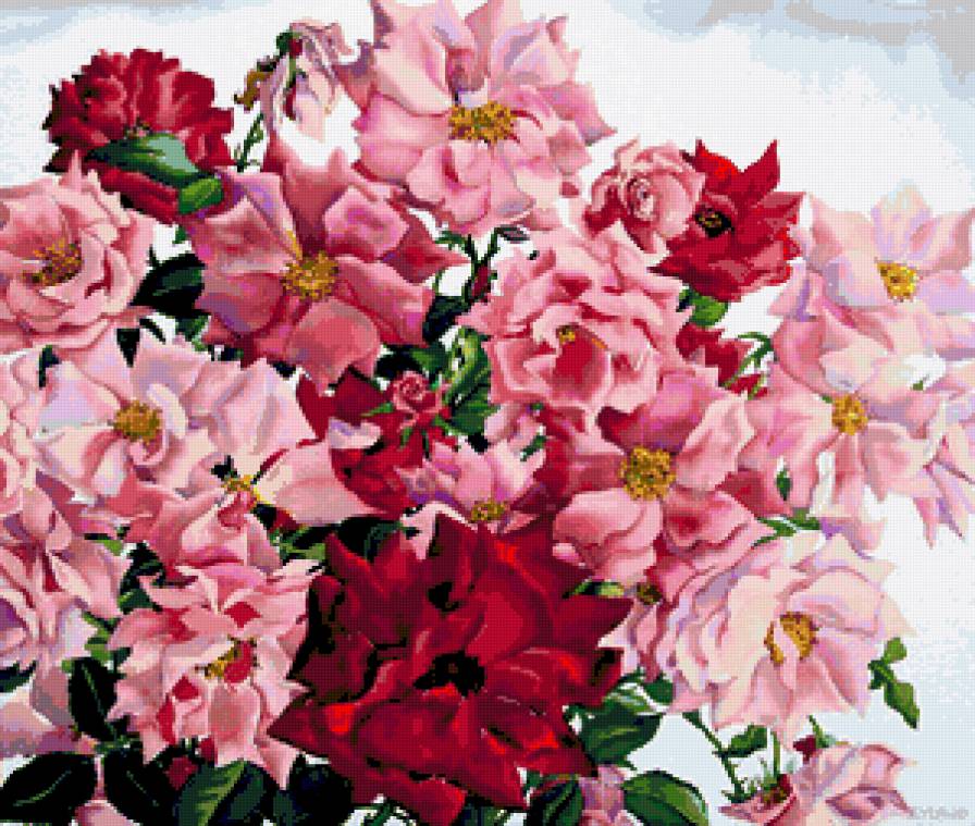 Серия "Букет" - букет, розы, цветы - предпросмотр