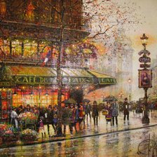 Схема вышивки «Кафе де ля Пэ»