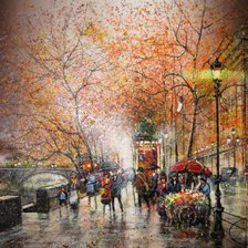 Схема вышивки «Луврская Набережная»