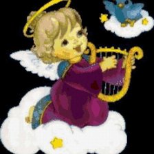 Схема вышивки «ангел музи»