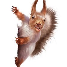 Схема вышивки «белка»