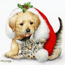 Схема вышивки «Новогодний подарочек)))»