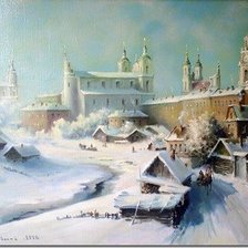 Схема вышивки «зима»