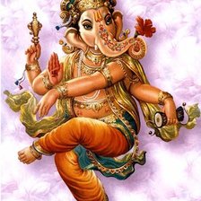 Схема вышивки «танцующий ганеша»