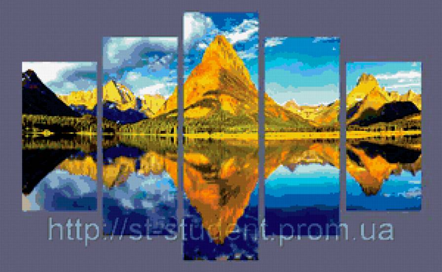 Триптих - горы, природа, триптих - предпросмотр