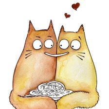 Схема вышивки «коты 2»