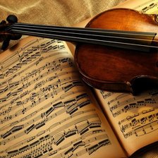 Схема вышивки «Скрипка»