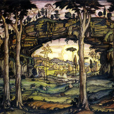 Схема вышивки «Константин Богаевский.Итальянский пейзаж.»