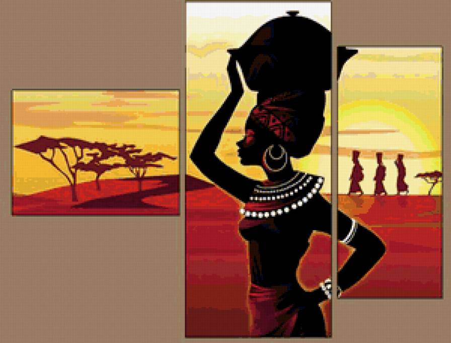 №170255 - девушка, песок, африка - предпросмотр