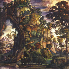 Схема вышивки «Константин Богаевский.Панно для особняко Рябушинского.»