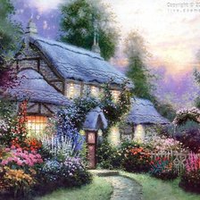 Схема вышивки «пейзаж»