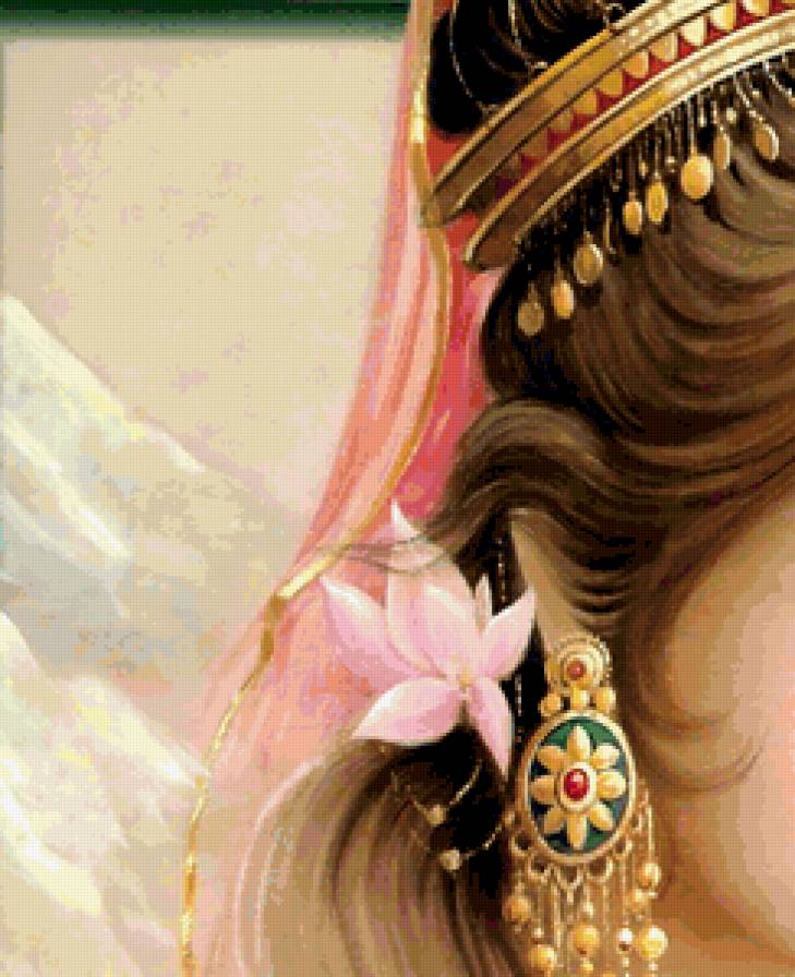 Боги Индии (триптих) - 1 верх - картина, индуизм, легенды, эпос, индийская религия - предпросмотр