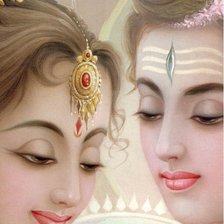 Схема вышивки «Боги Индии (триптих) - 2 верх»