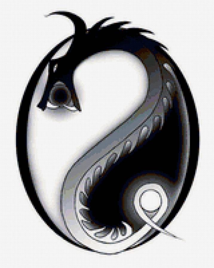 Ин- Янь - дракон, фэн шуй, китай - предпросмотр