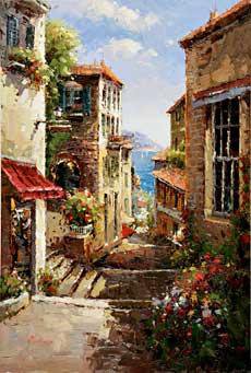 Улочка ! - лето, улица, город - оригинал