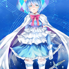 Схема вышивки «Аниме девушка»